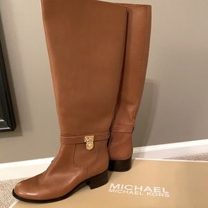 Michael Kors Hamilton Leather Riding Boot